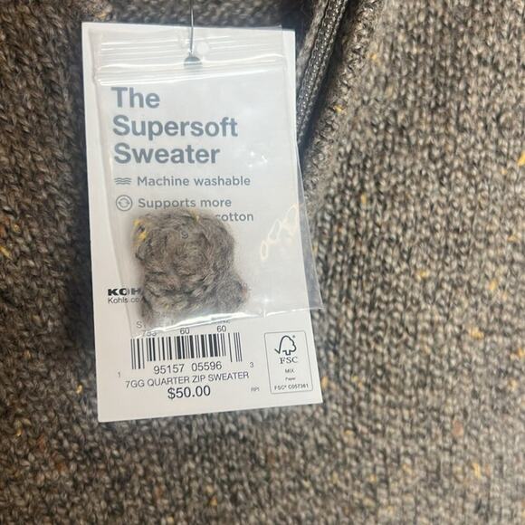SONOMA THE SUPER SOFT QUARTER ZIP SWEATER‎ SIZE XXL - Picture 7 of 8